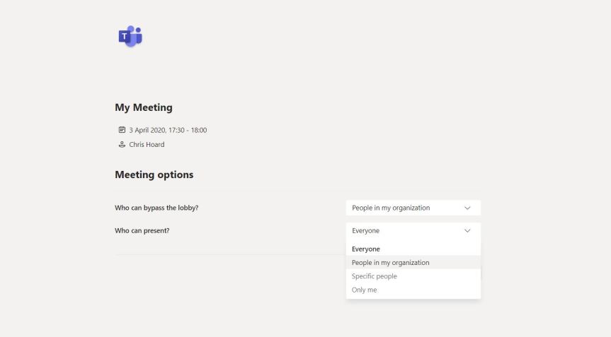 Teams: #FightCorona – Presenter and Attendee Meeting&nbsp;Roles