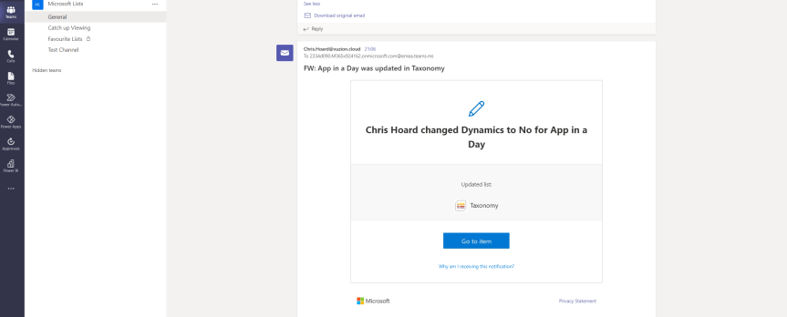 Teams Real Simple with Pictures: Using List Rules and Exchange to keep the Team up to date on&nbsp;changes