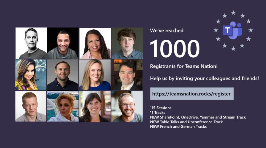 Teams Nation reaches 1000 registrants, and will be returning April 6th&nbsp;2022