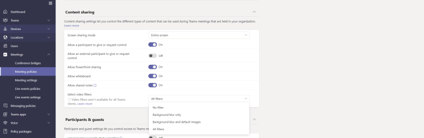 Teams Real Simple with Pictures: Using the TAC to manage users backgrounds in Teams&nbsp;Meetings