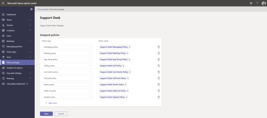 Teams Real Simple with Pictures: Custom Policy&nbsp;Packages