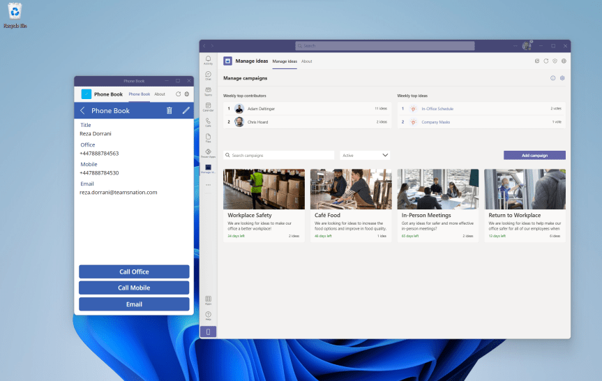 Teams Real Simple with Pictures: Show and tel:// Launching PSTN calls from Lists using JSON – and building a Phone Book for your&nbsp;business