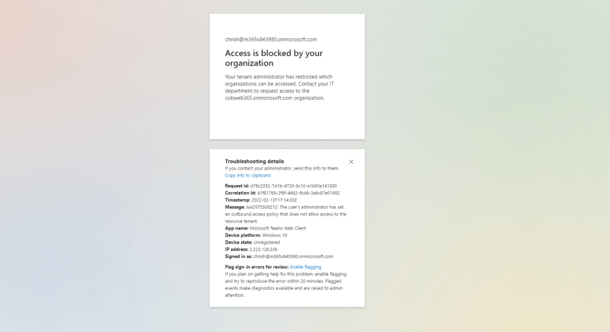 [Archived] Teams Real Simple with Pictures: You want to block your own users being guests in other tenants? Well, now, you can with Cross Tenant Access&nbsp;Settings
