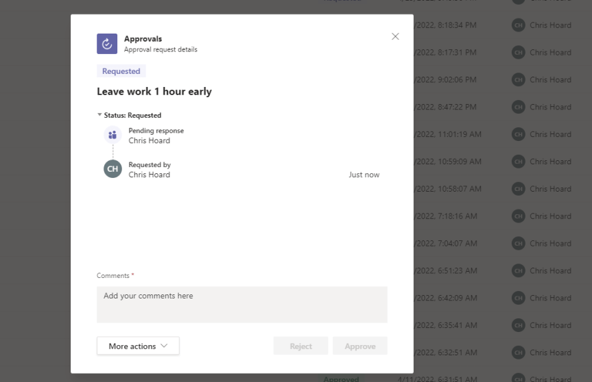 Teams Real Simple with Pictures: Enforce comments for Approval&nbsp;Requests