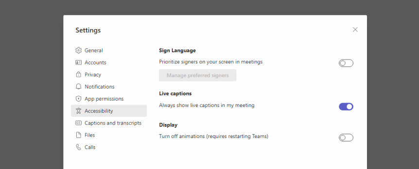 Teams Real Simple with Pictures: Always on Live Captions in&nbsp;Meetings