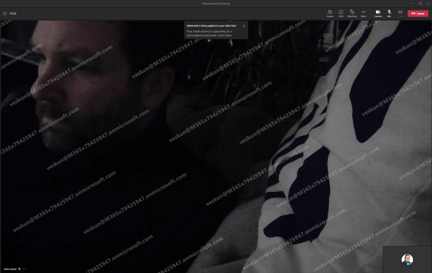 Teams Real Simple with Pictures: Watermarking with Teams&nbsp;Premium